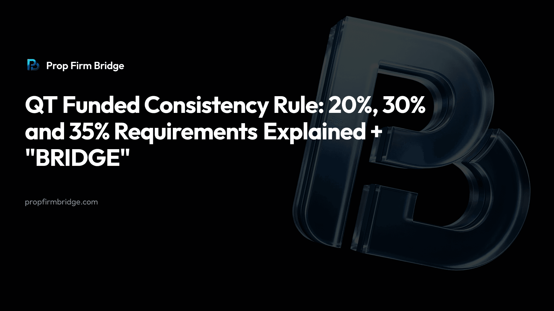 QT Funded Consistency Rule: 20%, 30% and 35% Requirements Explained + "BRIDGE" — Prop Firm Bridge