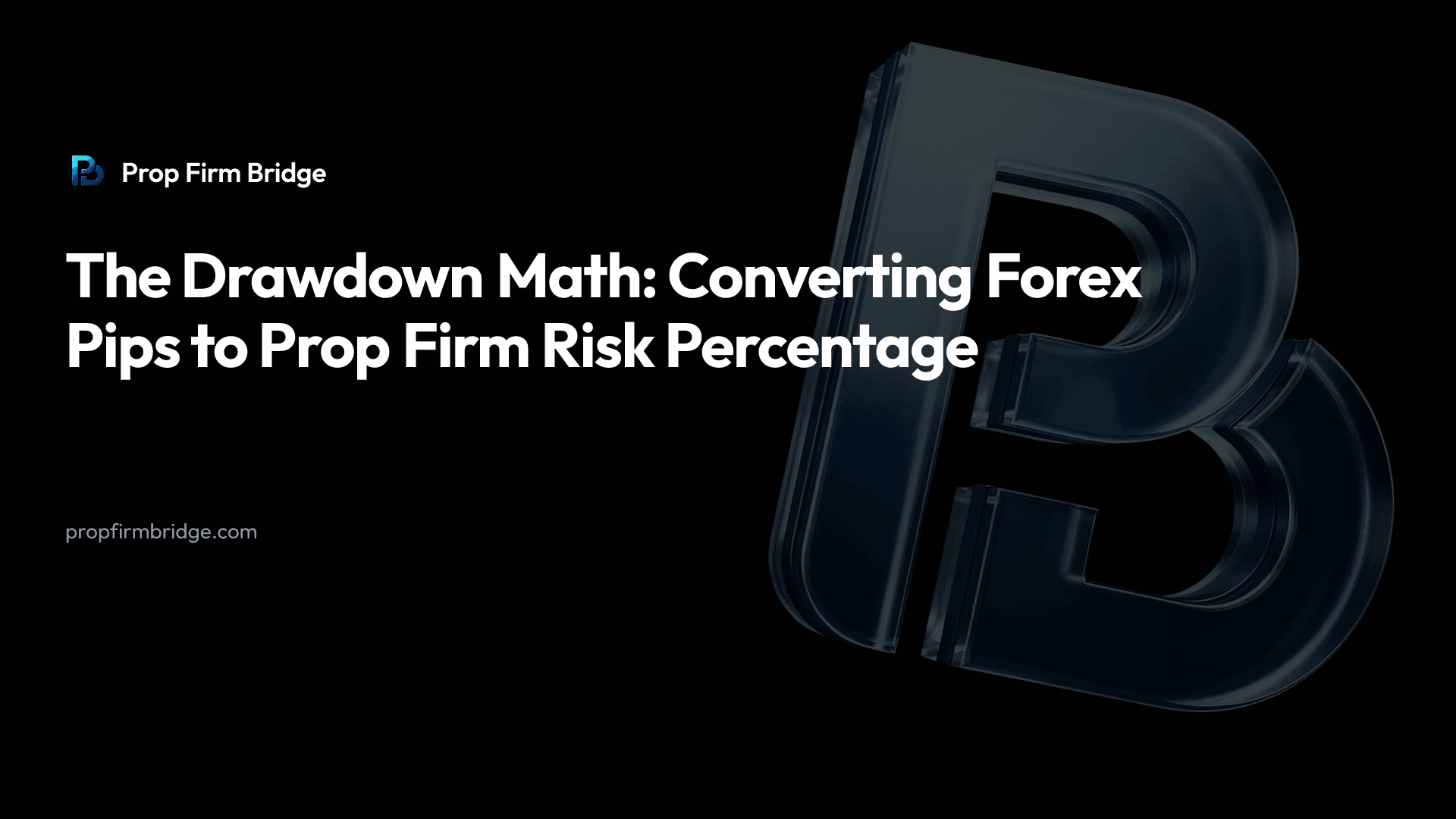 The Drawdown Math: Converting Forex Pips to Prop Firm Risk Percentage