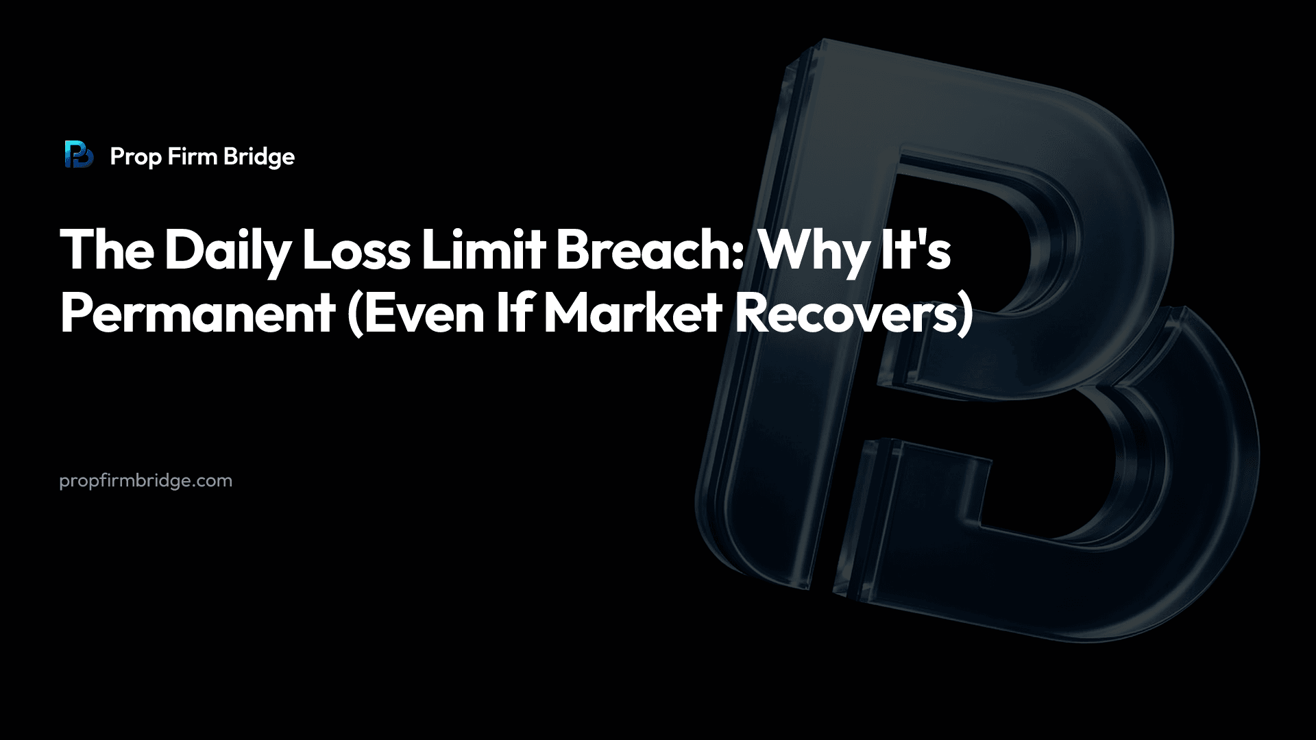 The Daily Loss Limit Breach: Why It's Permanent (Even If Market Recovers)