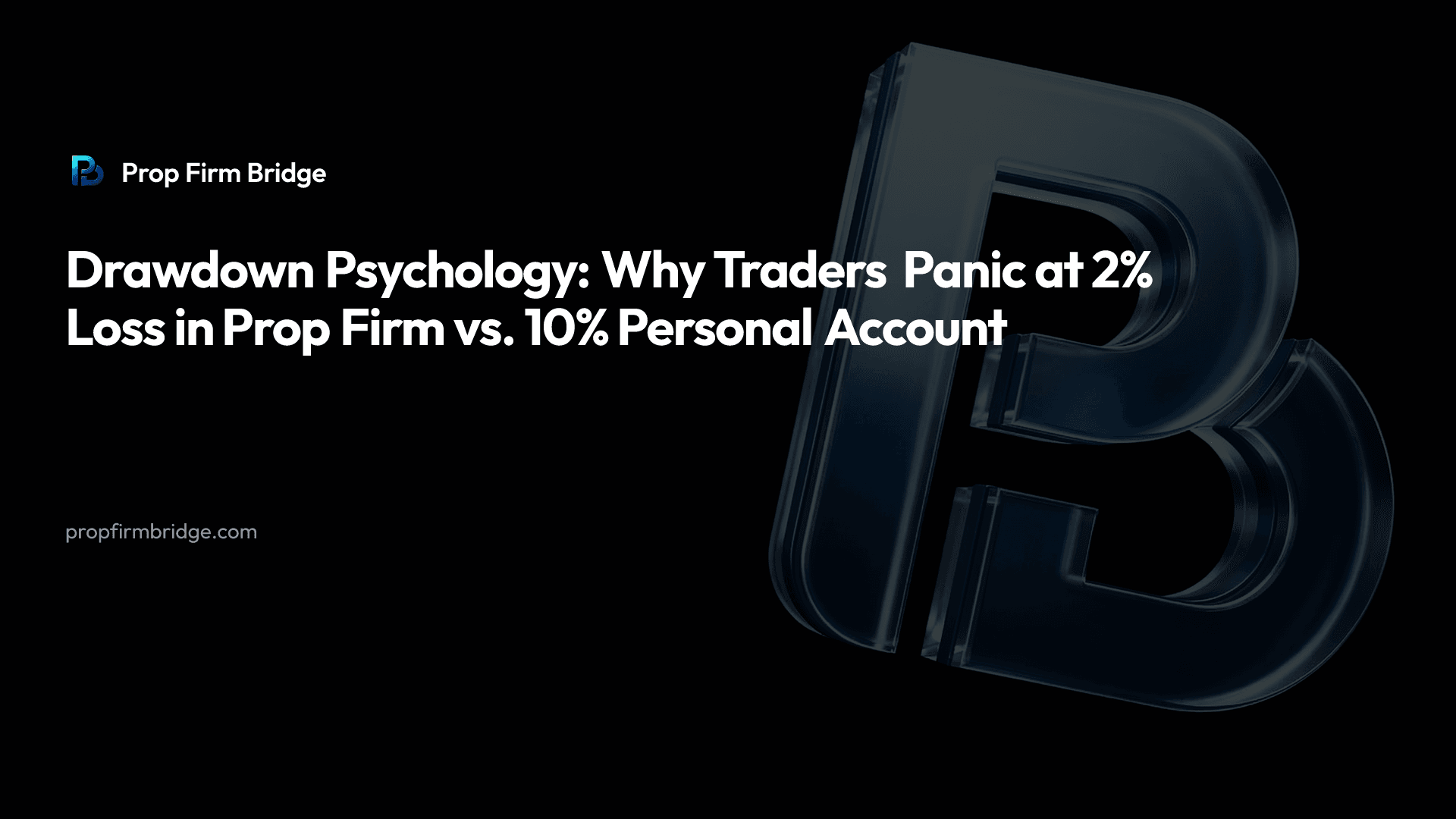 Drawdown Psychology: Why Traders Panic at 2% Loss in Prop Firm vs. 10% Personal Account