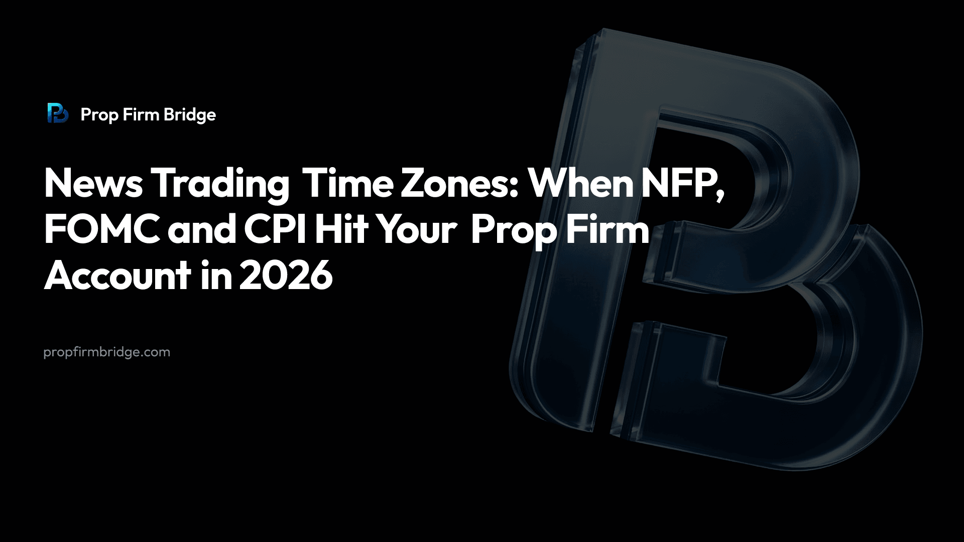 News Trading Time Zones: When NFP, FOMC and CPI Hit Your Prop Firm Account in 2026 — Prop Firm Bridge