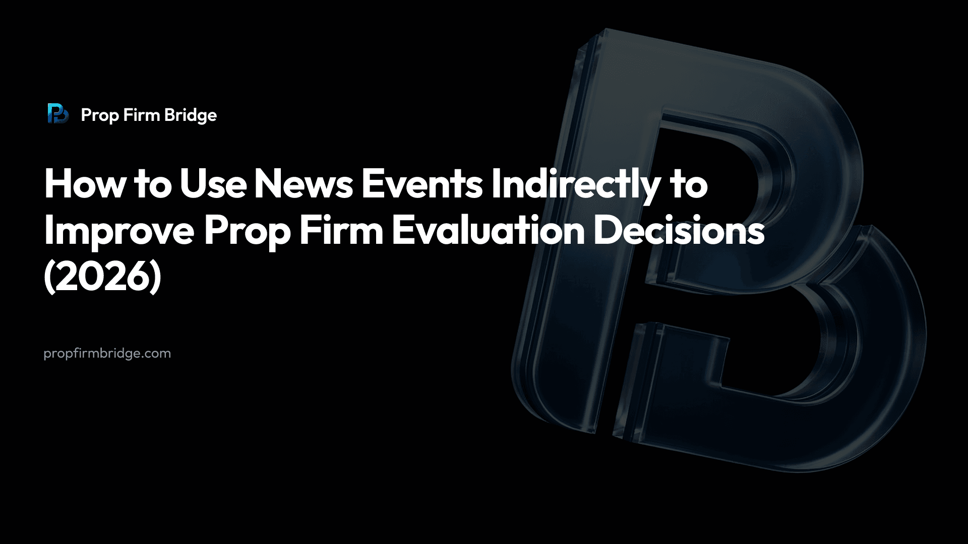 How to Use News Events Indirectly to Improve Prop Firm Evaluation Decisions (2026) — Prop Firm Bridge