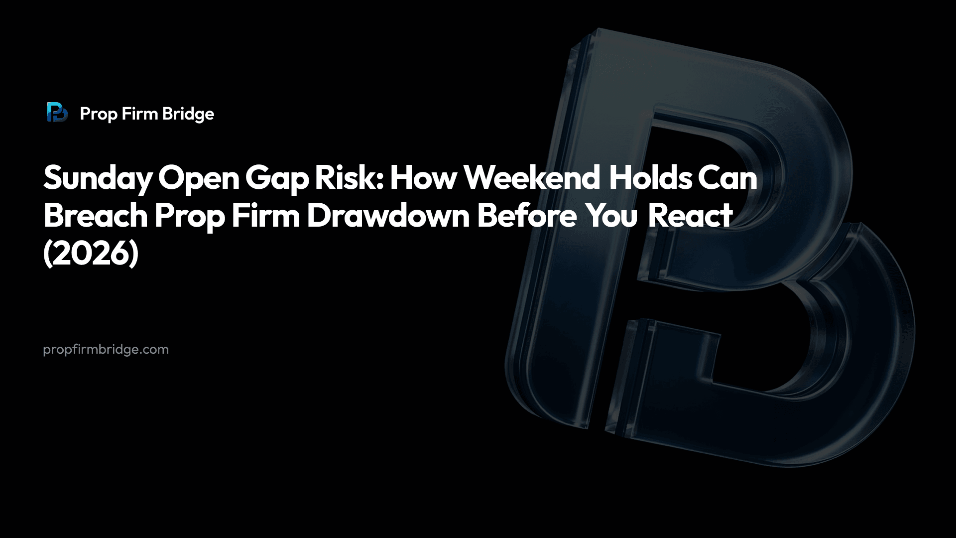 Sunday Open Gap Risk: How Weekend Holds Can Breach Prop Firm Drawdown Before You React (2026) — Prop Firm Bridge