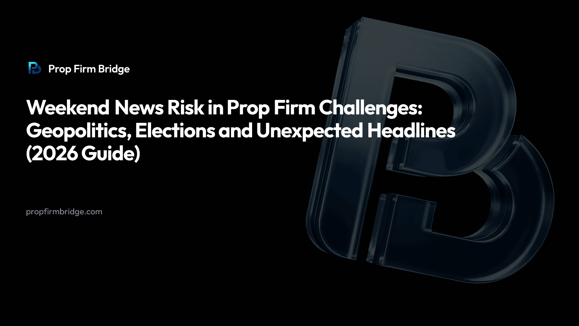 Weekend News Risk in Prop Firm Challenges: Geopolitics, Elections and Unexpected Headlines (2026 Guide) — Prop Firm Bridge
