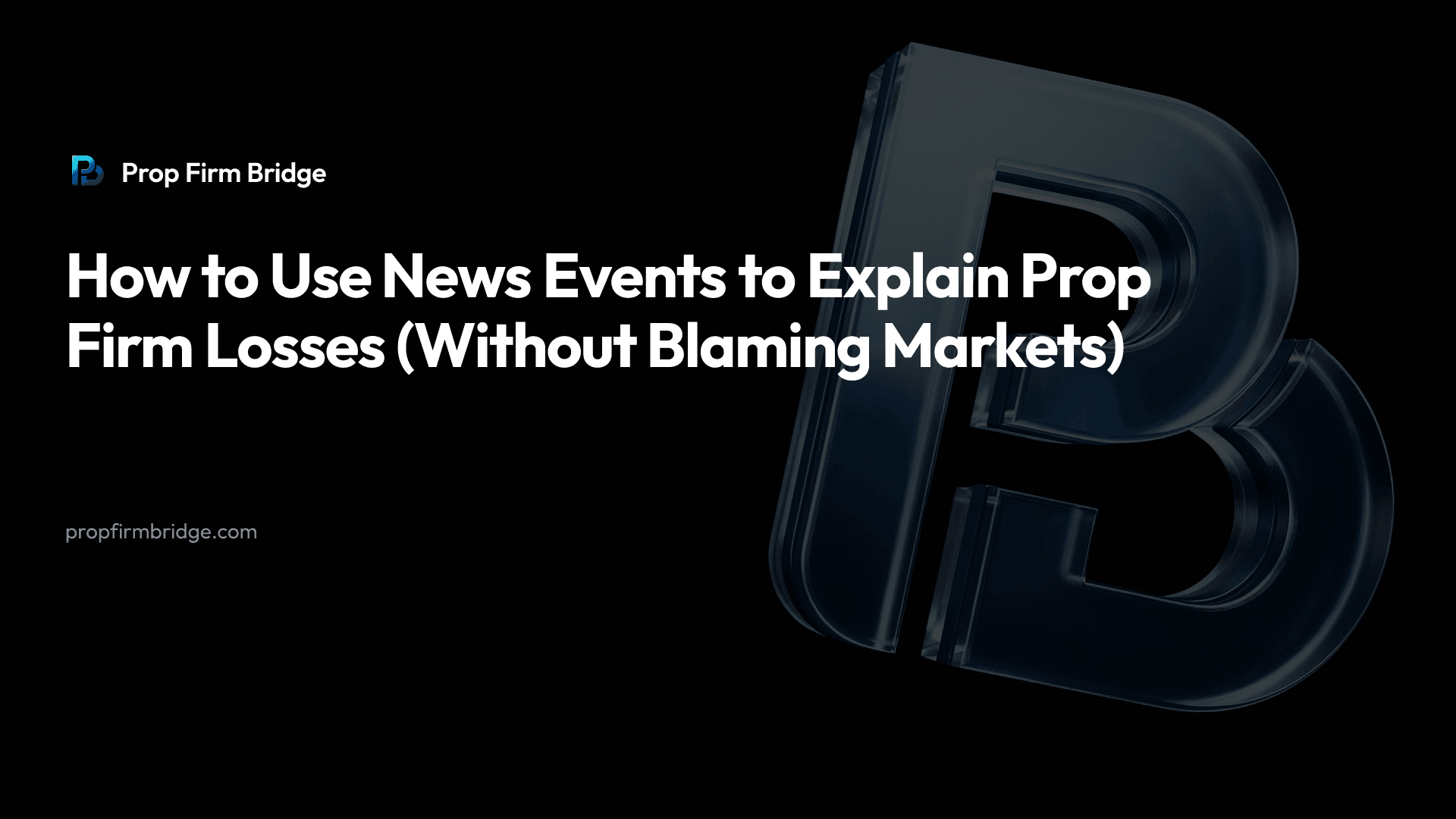 How to Use News Events to Explain Prop Firm Losses (Without Blaming Markets) — Prop Firm Bridge