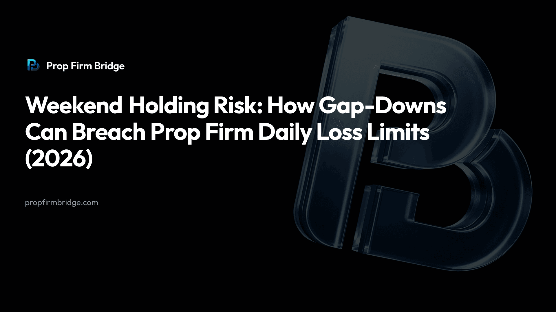 Weekend Holding Risk: How Gap-Downs Can Breach Prop Firm Daily Loss Limits (2026) — Prop Firm Bridge