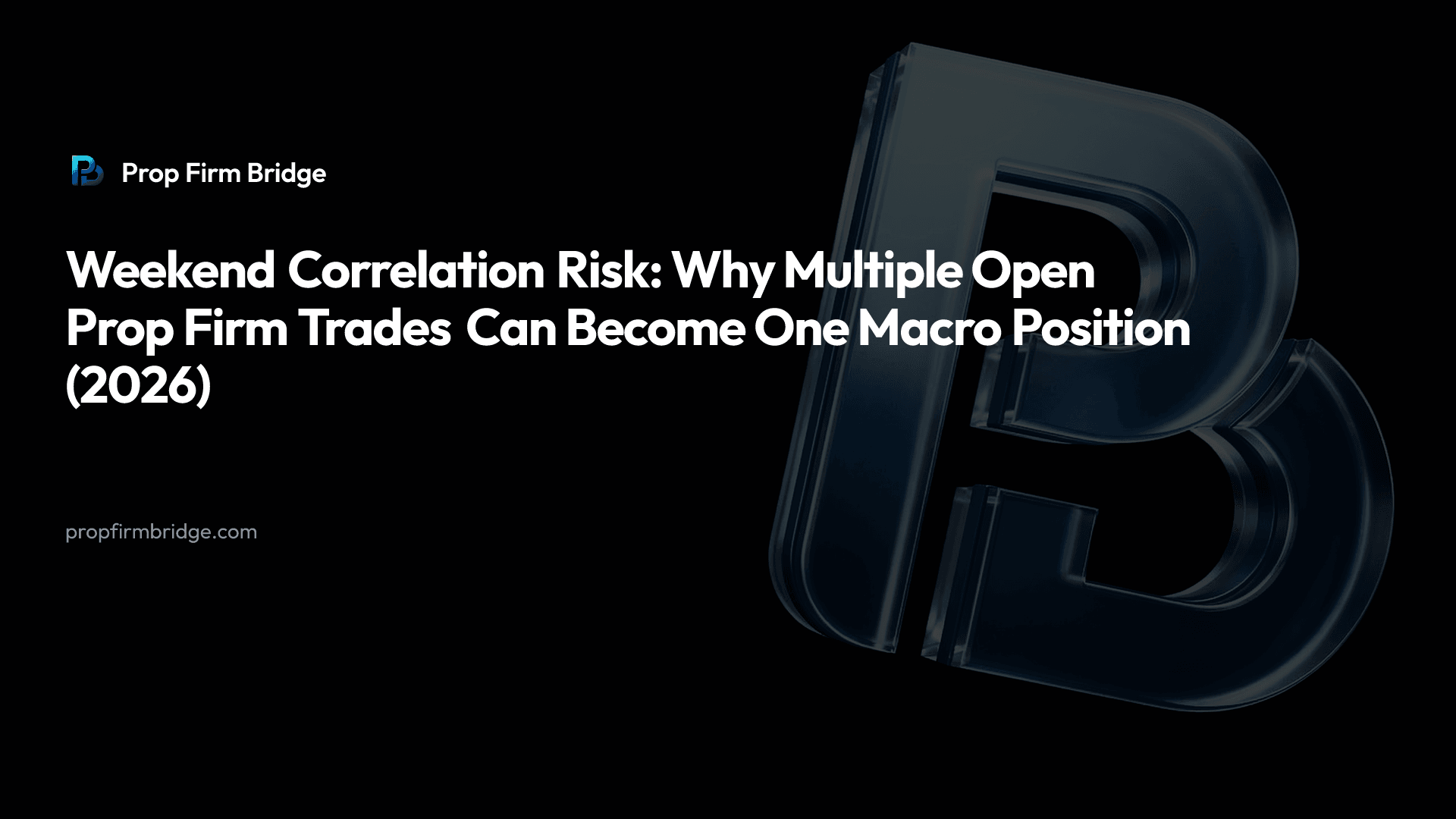 Weekend Correlation Risk: Why Multiple Open Prop Firm Trades Can Become One Macro Position (2026) — Prop Firm Bridge