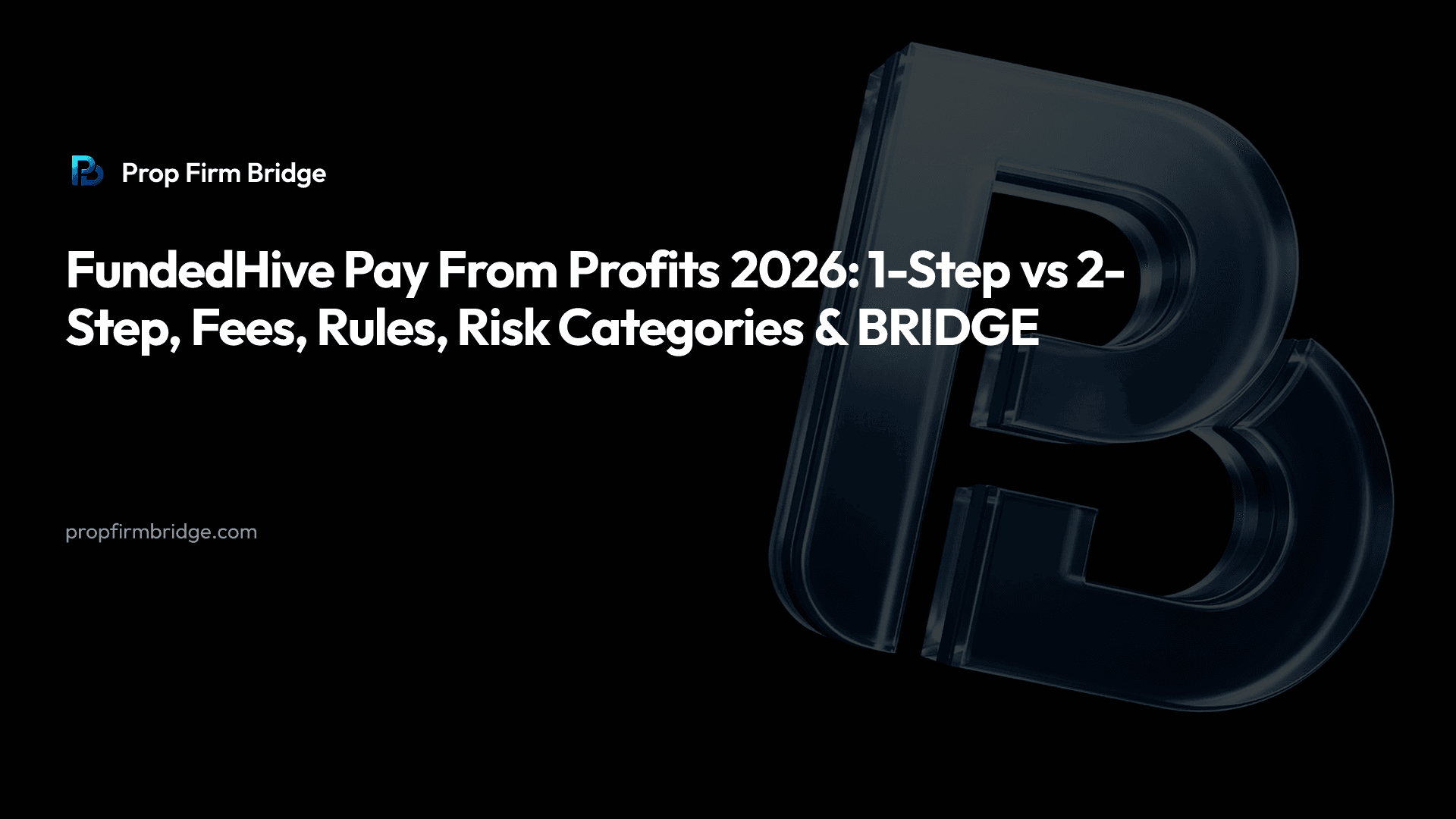 FundedHive Pay From Profits 2026: 1-Step vs 2-Step, Fees, Rules, Risk Categories & BRIDGE — Prop Firm Bridge