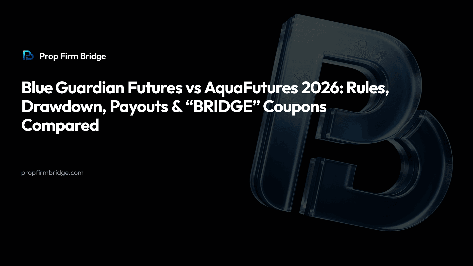 Blue Guardian Futures vs AquaFutures 2026: Rules, Drawdown, Payouts & “BRIDGE” Coupons Compared — Prop Firm Bridge