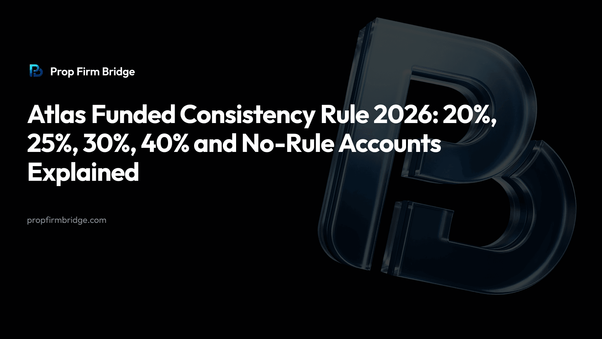 Atlas Funded Consistency Rule 2026: 20%, 25%, 30%, 40% and No-Rule Accounts Explained — Prop Firm Bridge