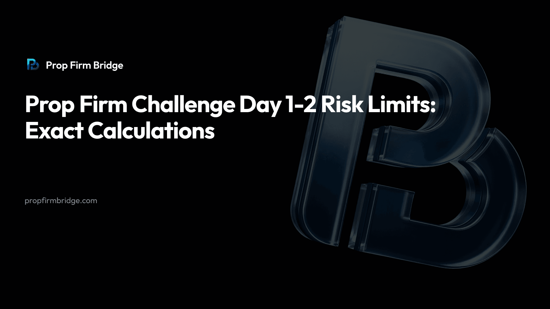 Prop Firm Challenge Day 1-2 Risk Limits: Exact Calculations — Prop Firm Bridge