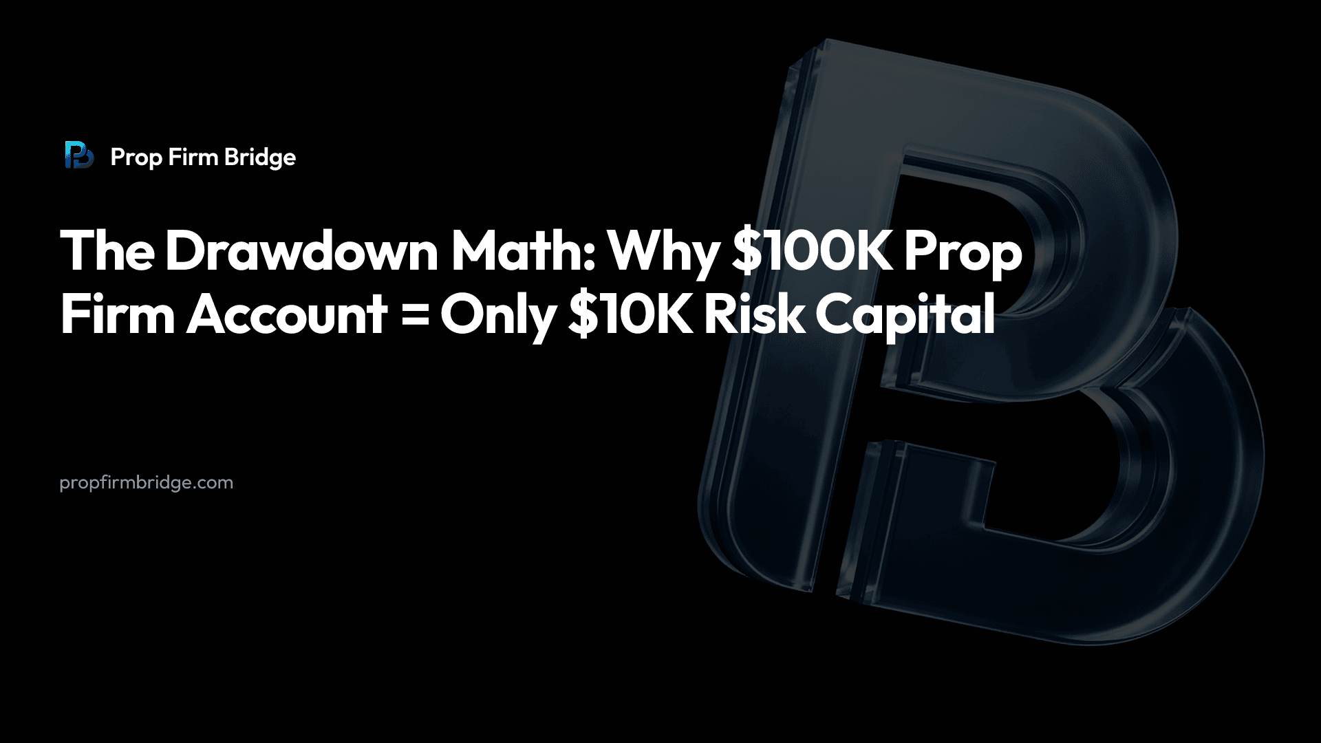 The Drawdown Math: Why $100K Prop Firm Account = Only $10K Risk Capital — Prop Firm Bridge