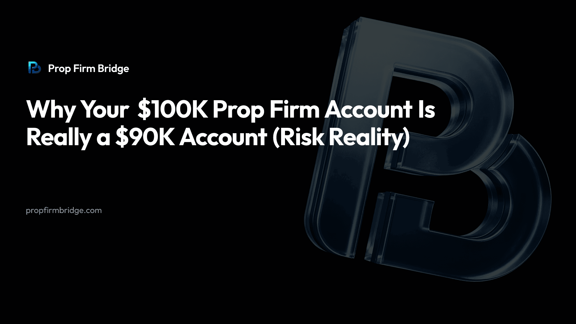 Why Your $100K Prop Firm Account Is Really a $90K Account (Risk Reality) — Prop Firm Bridge