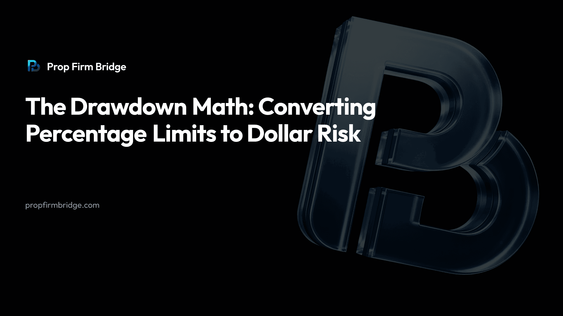 The Drawdown Math: Converting Percentage Limits to Dollar Risk — Prop Firm Bridge