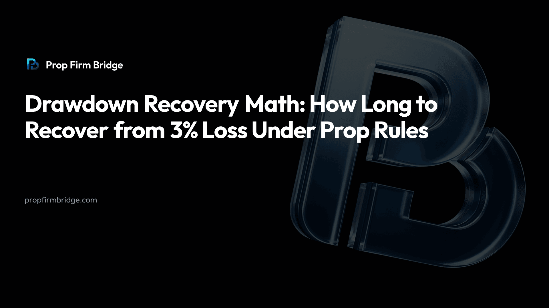Drawdown Recovery Math: How Long to Recover from 3% Loss Under Prop Rules — Prop Firm Bridge