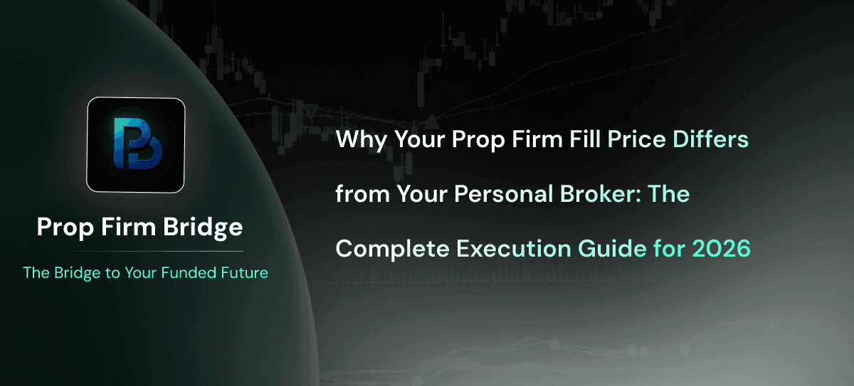 Why Your Prop Firm Fill Price Differs from Your Personal Broker (2026 Guide)